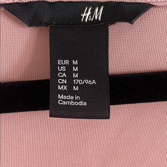 H&M Soft Pink Draped Blouse - Picture 9 of 9